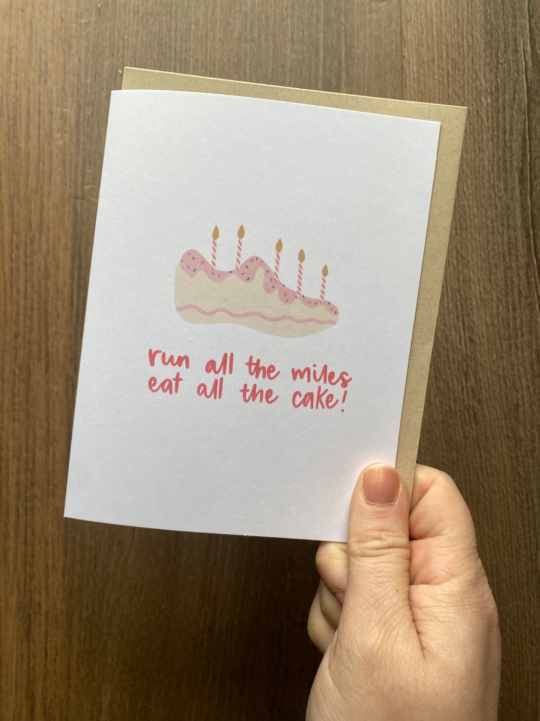 Runner Birthday Card