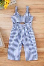 Load image into Gallery viewer, Kids Striped Cutout Sleeveless Jumpsuit
