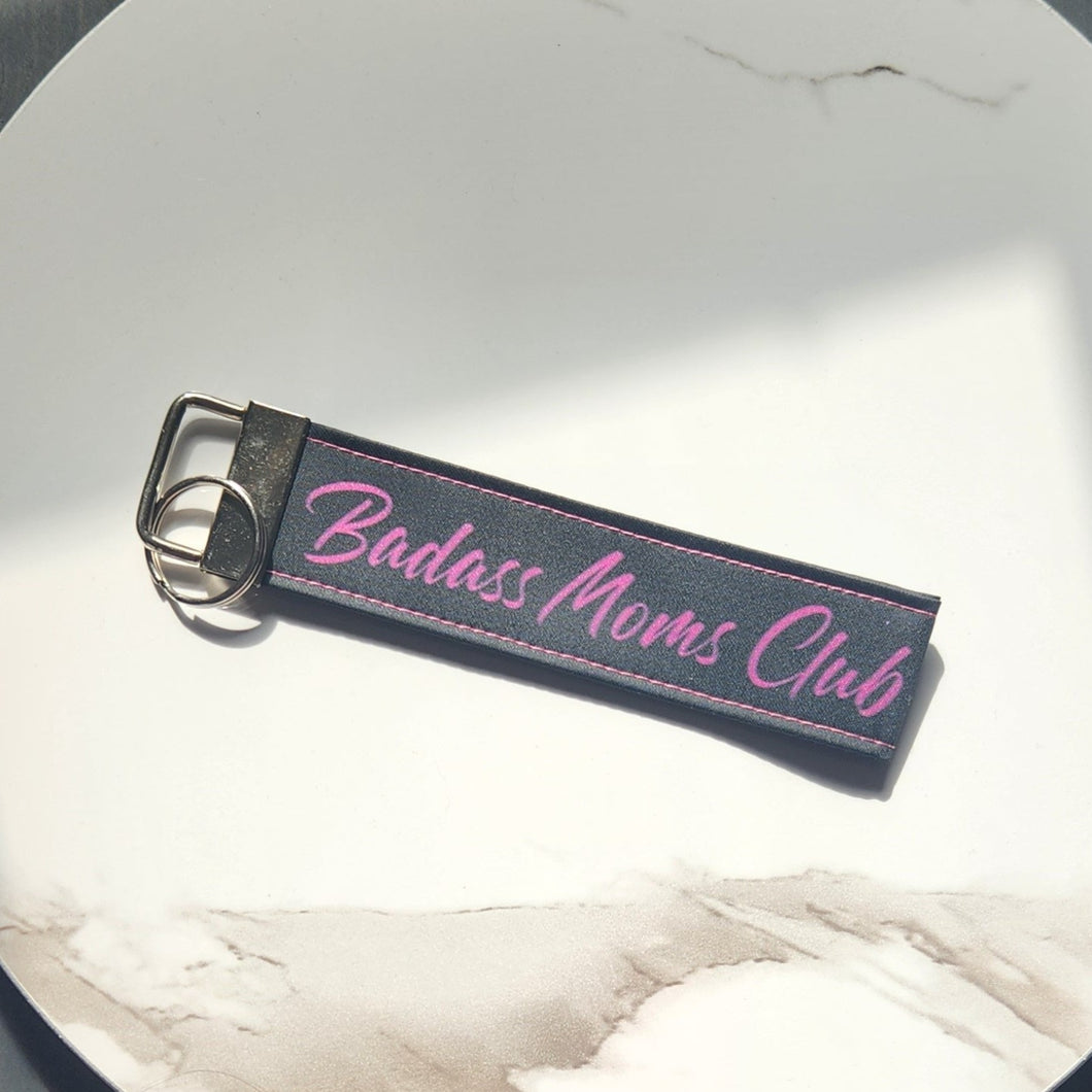 Badass Moms Club Keychain - Black