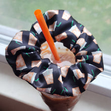 Load image into Gallery viewer, Iced Coffee Scrunchie - Black

