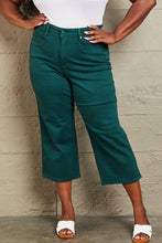 Load image into Gallery viewer, Judy Blue Hailey Full Size Tummy Control High Waisted Cropped Wide Leg Jeans
