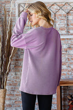 Load image into Gallery viewer, Heimish Full Size Round Neck Dropped Shoulder Blouse
