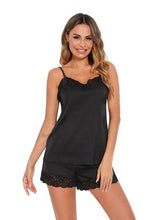 Load image into Gallery viewer, Lace Detail Cami and Shorts Lounge Set
