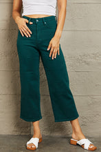 Load image into Gallery viewer, Judy Blue Hailey Full Size Tummy Control High Waisted Cropped Wide Leg Jeans
