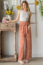 Load image into Gallery viewer, Heimish Full Size Printed Tied Straight Casual Pants
