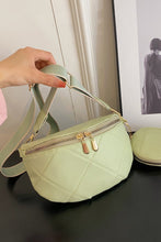 Load image into Gallery viewer, PU Leather Sling Bag with Small Purse
