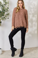 Load image into Gallery viewer, BiBi Tassel Trim Long Sleeve Sweater
