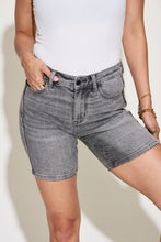 Load image into Gallery viewer, Judy Blue Full Size Washed Bermuda Denim Shorts
