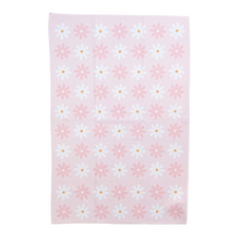 Load image into Gallery viewer, Pink Flowers Patterned Waffle Kitchen Dish Towel
