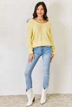 Load image into Gallery viewer, HYFVE V-Neck Patterned Long Sleeve Sweater
