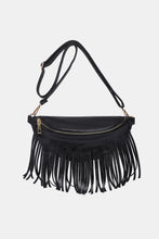 Load image into Gallery viewer, Fringed PU Leather Sling Bag
