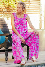 Load image into Gallery viewer, Kori America Printed Sleeveless Wide Leg Jumpsuit
