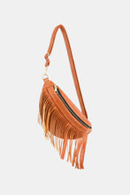 Load image into Gallery viewer, Fringed PU Leather Sling Bag
