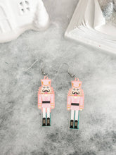 Load image into Gallery viewer, &quot;Christmas Nutcracker&quot; Dangle Earrings
