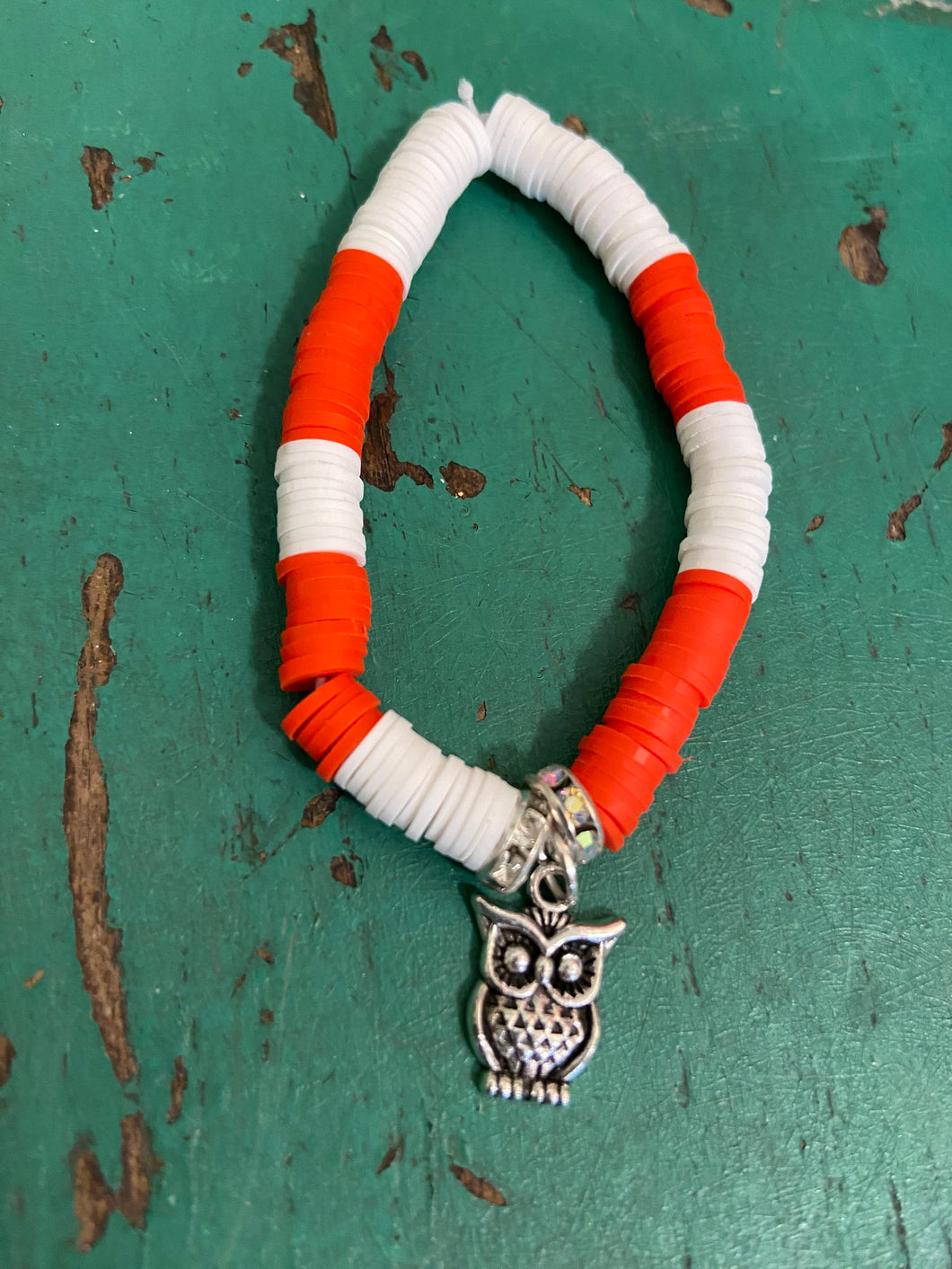 Owl White Red Bracelet