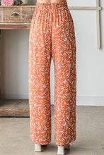 Load image into Gallery viewer, Heimish Full Size Printed Tied Straight Casual Pants
