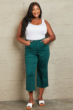 Load image into Gallery viewer, Judy Blue Hailey Full Size Tummy Control High Waisted Cropped Wide Leg Jeans
