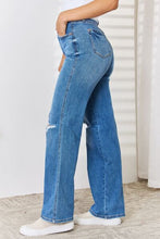 Load image into Gallery viewer, Judy Blue Full Size High Waist Distressed Straight-Leg Jeans
