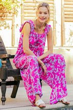 Load image into Gallery viewer, Kori America Printed Sleeveless Wide Leg Jumpsuit
