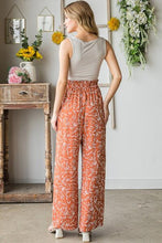 Load image into Gallery viewer, Heimish Full Size Printed Tied Straight Casual Pants
