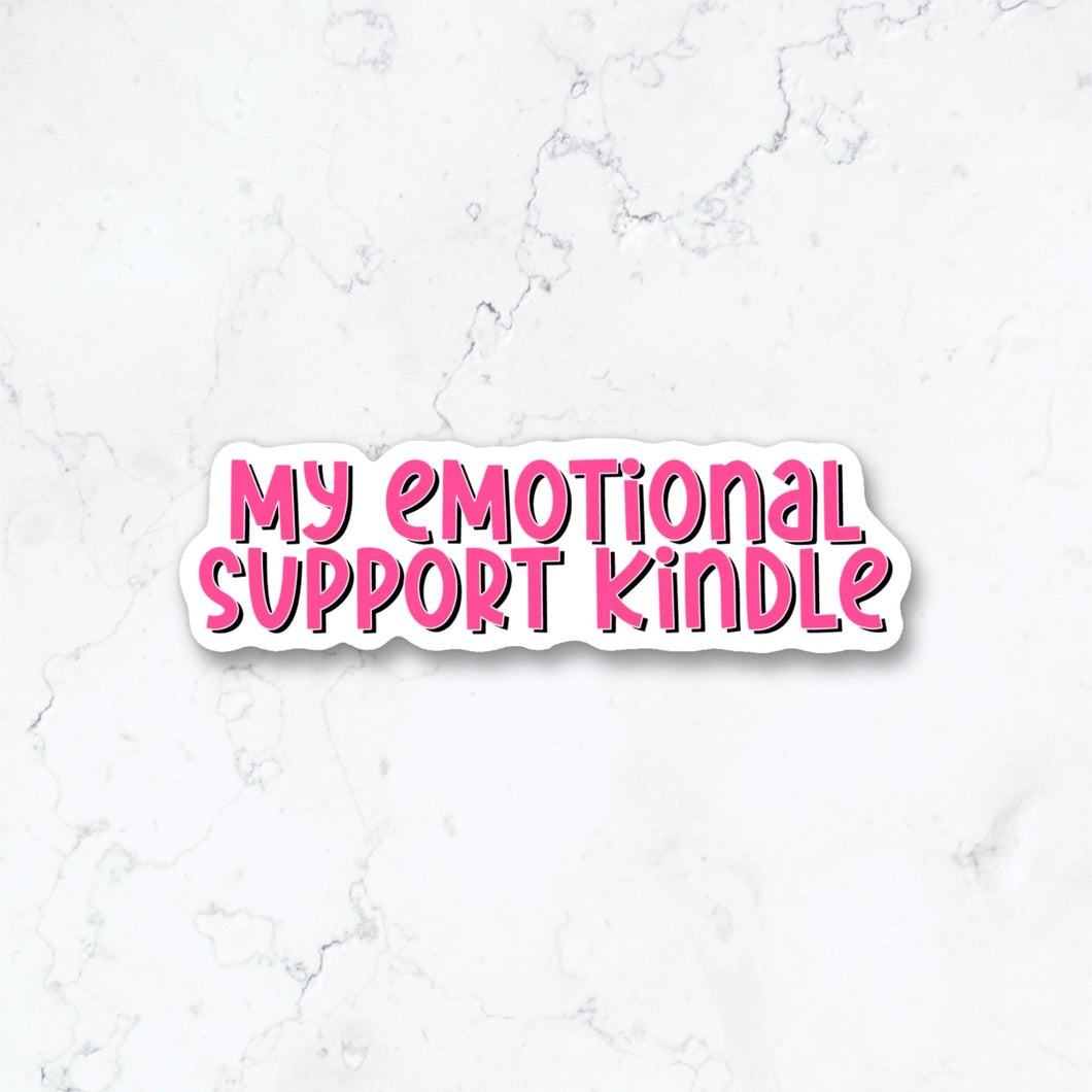 My Emotional Support Kindle Sticker