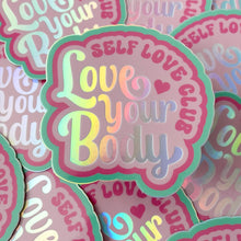 Load image into Gallery viewer, Love Your Body Self Love Club Sticker
