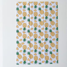 Load image into Gallery viewer, Pineapple Patterned Waffle Kitchen Dish Towel
