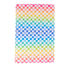 Load image into Gallery viewer, Rainbow Checkered Retro Waffle Kitchen Dish Towel
