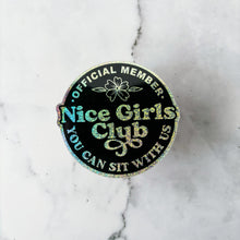 Load image into Gallery viewer, Nice Girls Club Glitter Sticker
