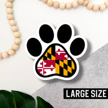 Load image into Gallery viewer, Maryland Dog Paw 4.5&quot; Sticker
