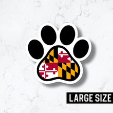 Load image into Gallery viewer, Maryland Dog Paw 4.5&quot; Sticker

