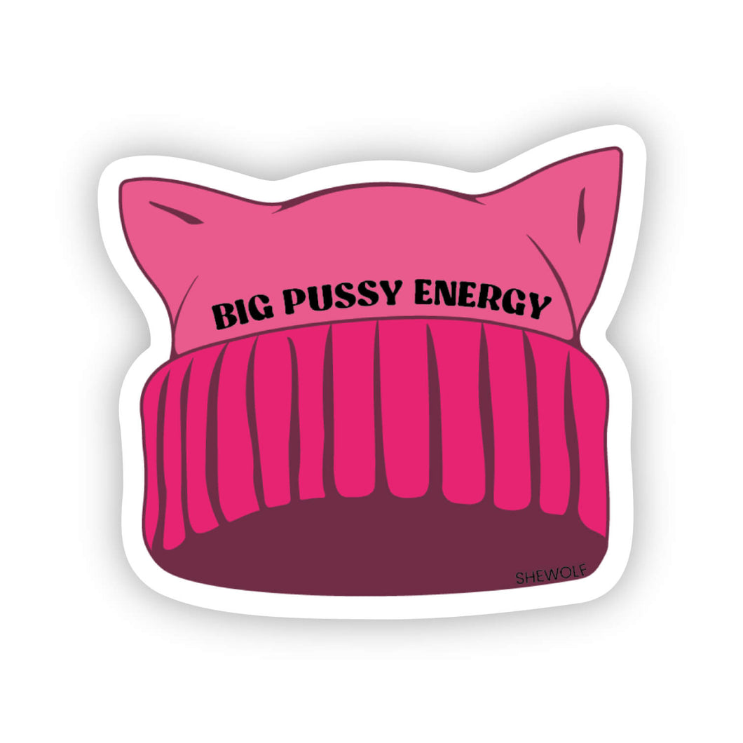 BPE feminist hat sticker