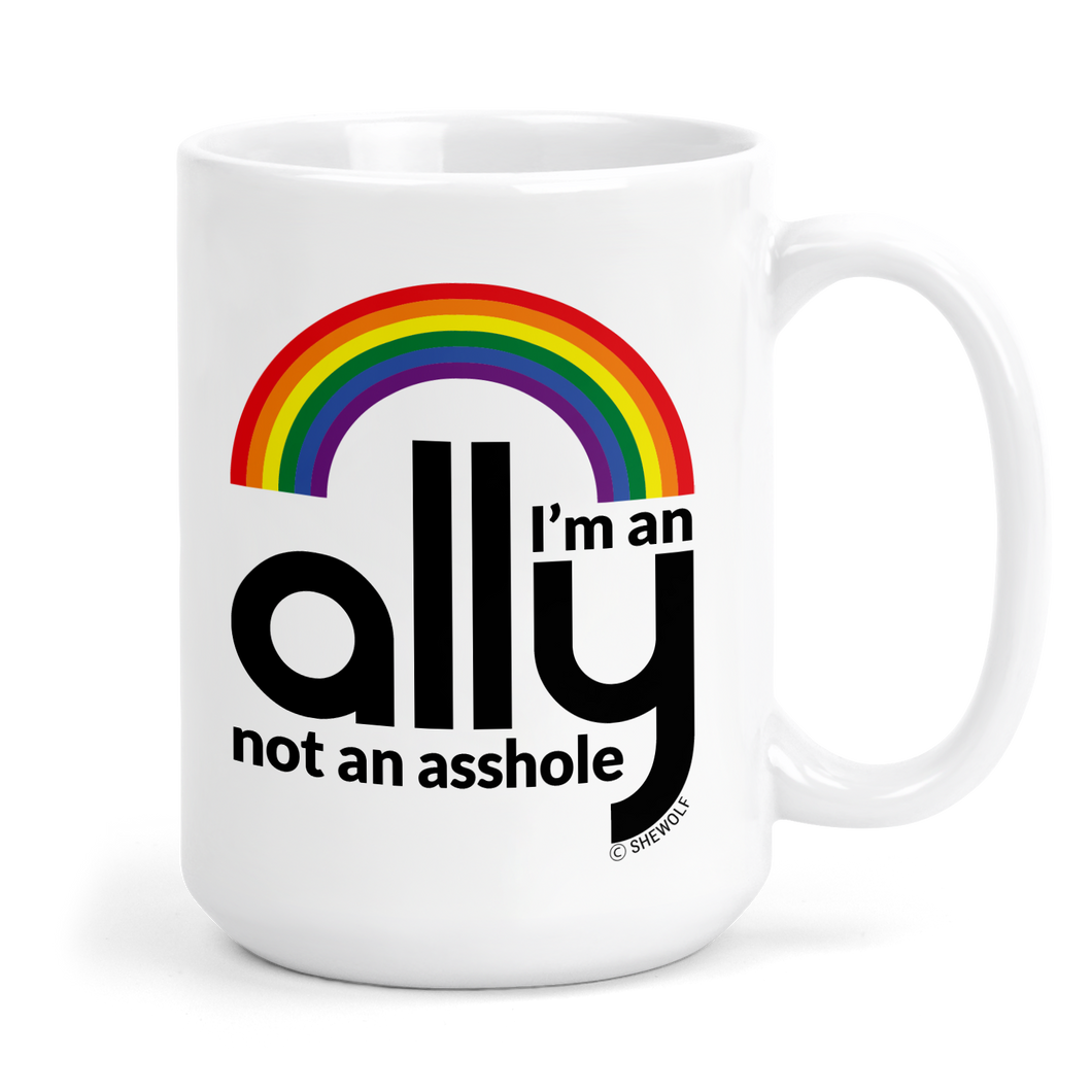 Rainbow ally 15 oz mug