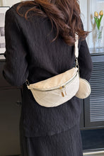 Load image into Gallery viewer, PU Leather Sling Bag with Small Purse
