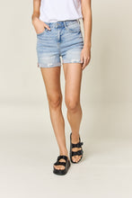 Load image into Gallery viewer, Judy Blue Full Size High Waist Rolled Denim Shorts
