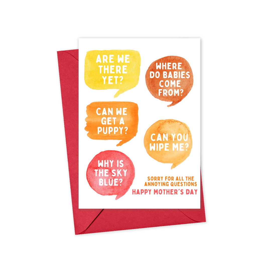 Funny Mothers Day Card - Mother's Day Cards - Mom Gifts