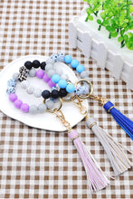 Load image into Gallery viewer, Multicolored Beaded Fringe Keychain
