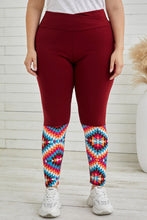 Load image into Gallery viewer, Plus Size Geometric Print High Waist Leggings
