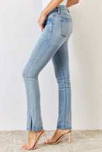 Load image into Gallery viewer, Kancan Full Size Mid Rise Y2K Slit Bootcut Jeans
