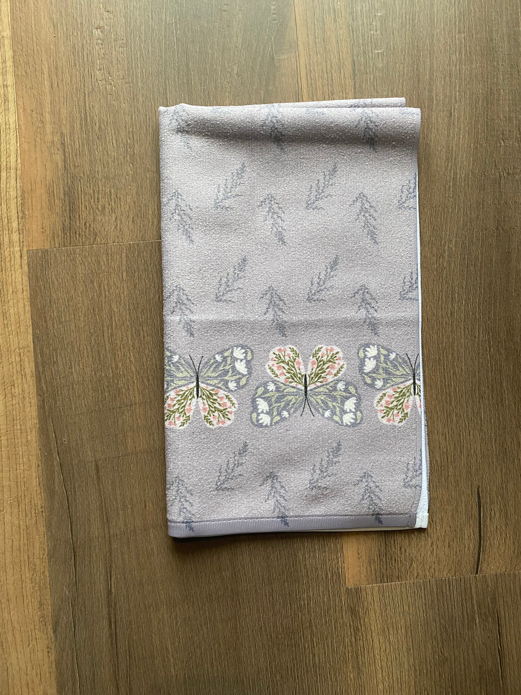 Floral Butterfly Hand Towels