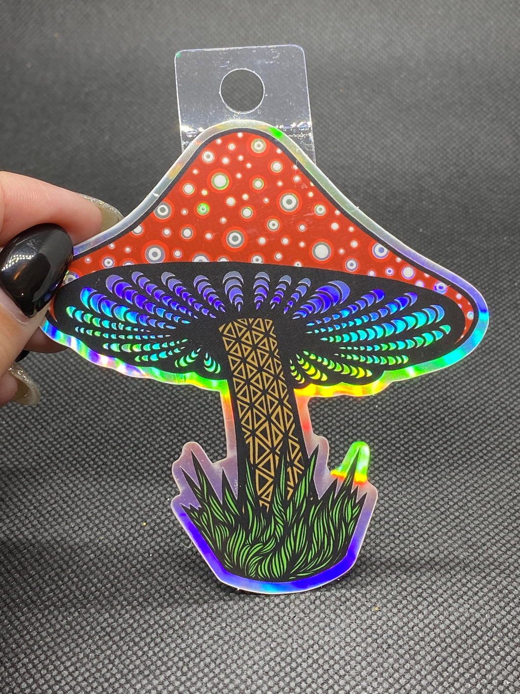 Holographic Magic Mushroom Sticker