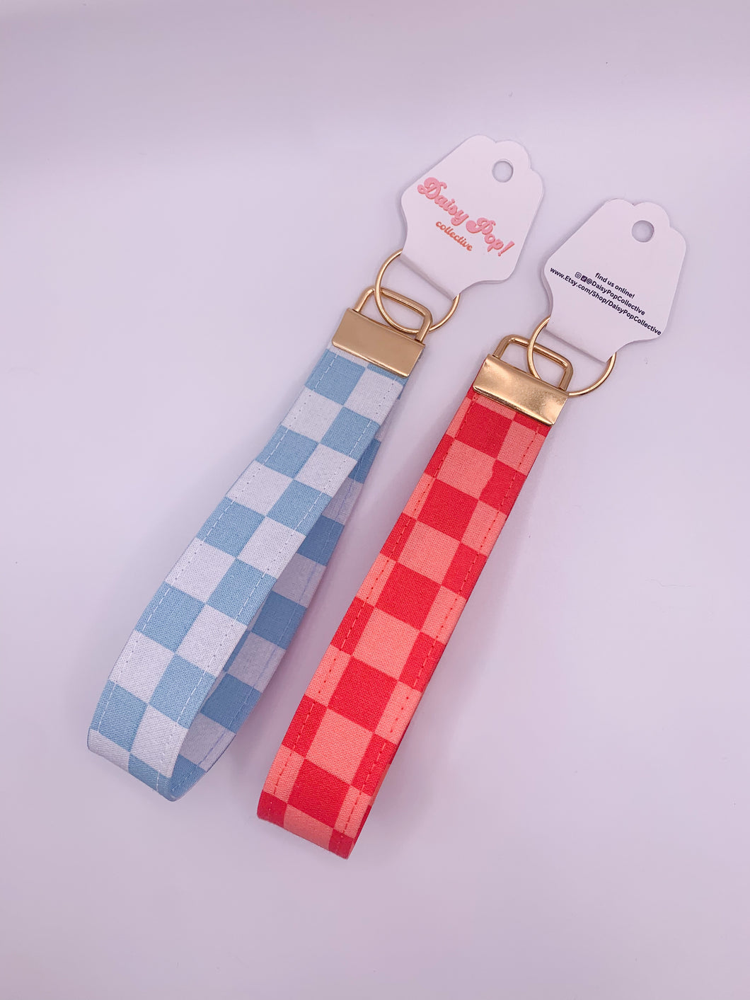 Funky Checkerboard Wristlet Lanyard