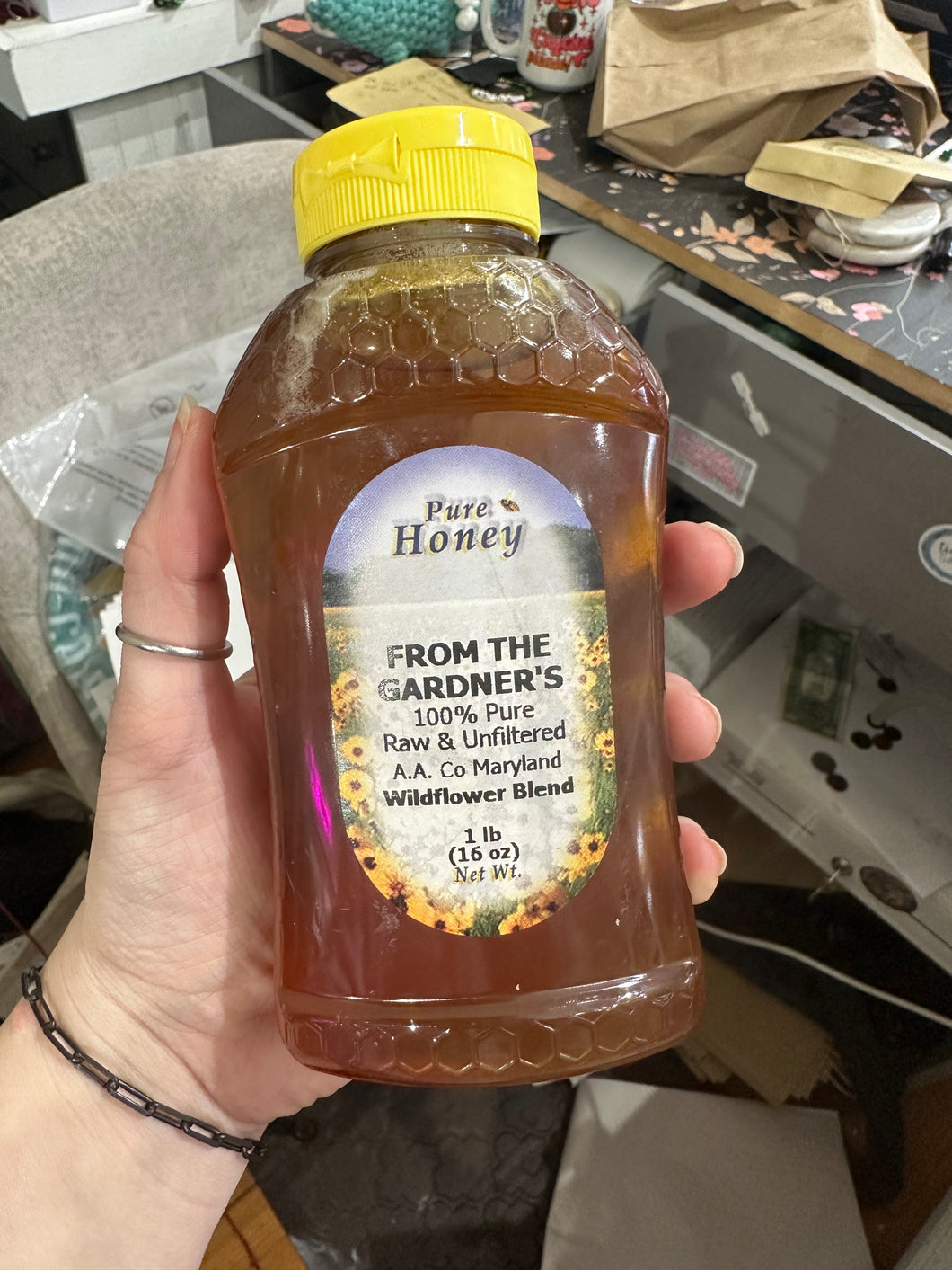 Pure local honey- 16oz